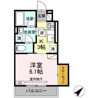 メゾン・ド・マイ【1階】の間取り