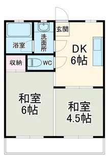 マンション北園【2階】の間取り