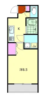 ヴィガラス浜町【405号室】の間取り