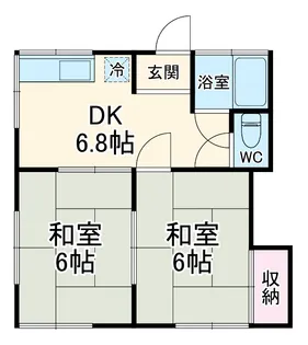 第二小国荘【2階】の間取り