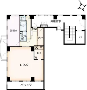 正光平成ビル【502号室】の間取り