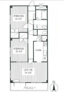 サロンド弦巻【2階】の間取り