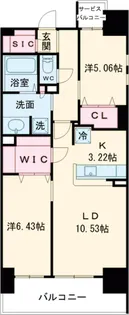 アーバンパーク谷在家【11階】の間取り