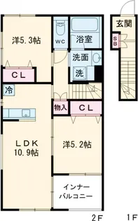La plata【2階】の間取り