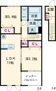 La plata【2階】の間取り