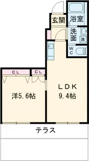 マザーコート【1F号室】の間取り