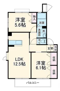 ハーベスト鵠沼【2階】の間取り