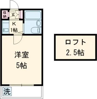 ホワイトハウス尾山台【202号室】の間取り