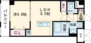 ベルコルティーレ【5階】の間取り