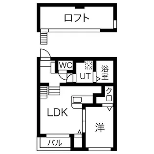 クローバーコート日比野【1階】の間取り