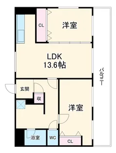 グランプリシード【3階】の間取り