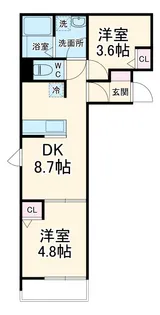 イージスワン【3階】の間取り