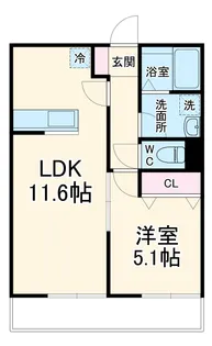 イージスワン【3階】の間取り