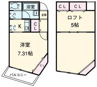 パレス相模大野【2階】の間取り