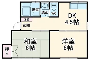 秋本荘【2階】の間取り