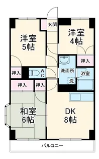 ドミール富士見【3階】の間取り
