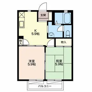 セレッソ大島【203号室】の間取り
