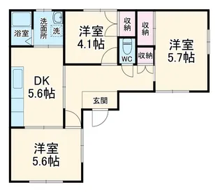 コーポ柳【1階】の間取り