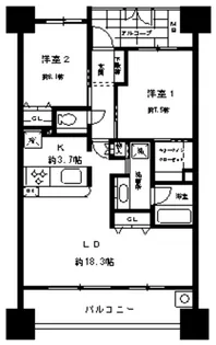 パークホームズ刈谷サザンゲートイースト 504号室【504号室】の間取り