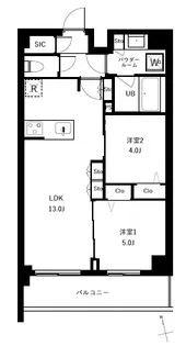 アーバンパーク船堀Ⅱ【504号室】の間取り