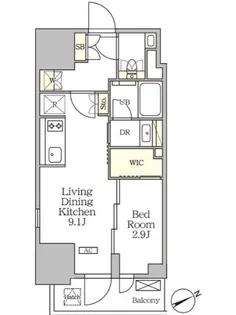 ザ・パークハビオ大森山王【16階】の間取り