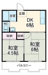 ガーデンハイツ黒澤【1階】の間取り