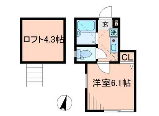バーミープレイス西落合【1階】の間取り