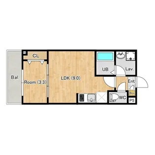 ジーメゾン指扇セリーナ【102号室】の間取り