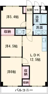 葛野ハイツ【111号室】の間取り