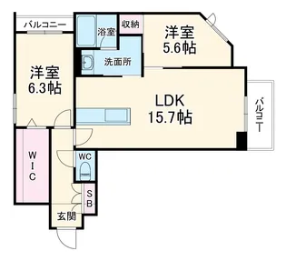クオリスタ エムズ【2階】の間取り