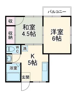 コーポ綾部【101号室】の間取り