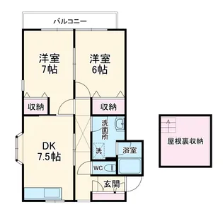 ミレナリオ元住吉【1−A号室】の間取り