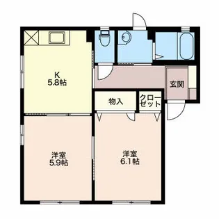 チャーリーズB【1階】の間取り