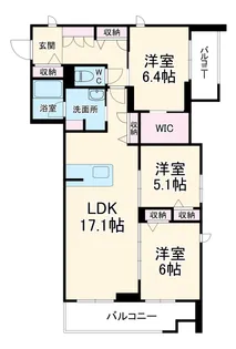 プリエール【3階】の間取り