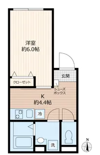 ヒルサイド沼袋【4階】の間取り