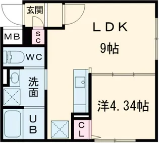 MAJESTIC LIFE 武蔵小山【2階】の間取り