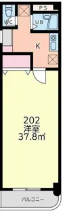 ユミ・ハウス【202号室】の間取り