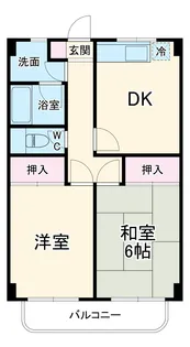 加藤第二コーポ【202号室】の間取り