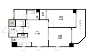 CityLife南森町L’avenir【5階】の間取り