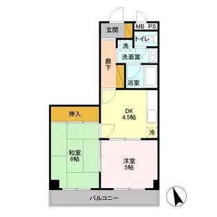 奥田ビル【4階】の間取り