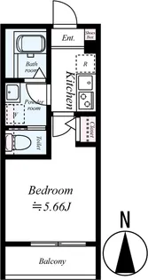 GRADUS大和田Ⅱ【203号室】の間取り