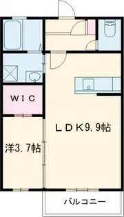 ReグランA【202号室】の間取り