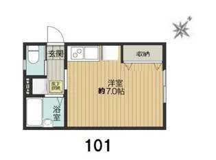 レジエノート【02010号室】の間取り
