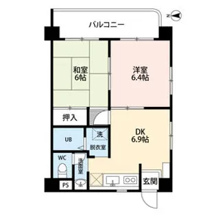 グランドステータス林(グランドステータスハヤシ【405号室】の間取り