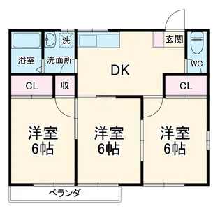ハイツフォレスト【2階】の間取り