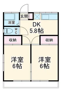 メゾン森辰アパート【2階】の間取り
