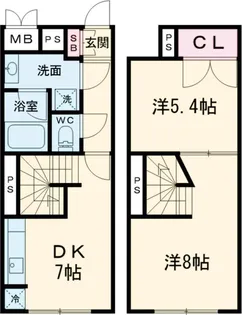 ラペルラ世田谷赤堤【105号室】の間取り