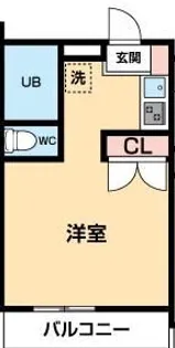 エコーバレー関口【104号室】の間取り