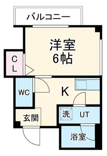 シャルム千林三番館【1階】の間取り