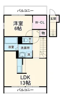 ウィルグレイス【2階】の間取り